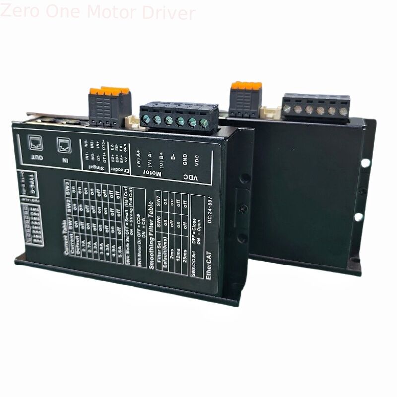 EC57 Ethercat Communication Bus Open Loop 2 phase Stepper Motor Driver For Nema23 Nema34 57 86 Motor Controller