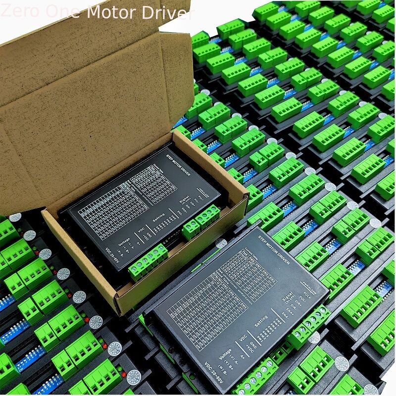 ZEROONE-Control DM542 4.2A DC20V-80V 2 Phase Hybrid Stepper Motor Driver For Nema23 57 And Nema24 60 Motors