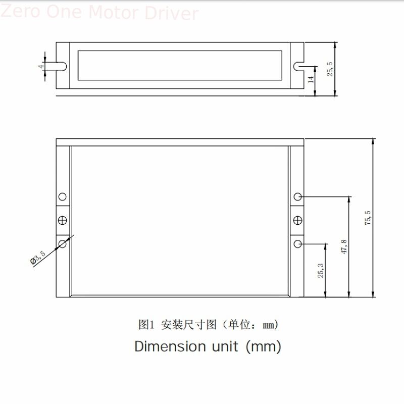 ZEROONE-Control DM542 4.2A DC20V-80V 2 Phase Hybrid Stepper Motor Driver For Nema23 57 And Nema24 60 Motors
