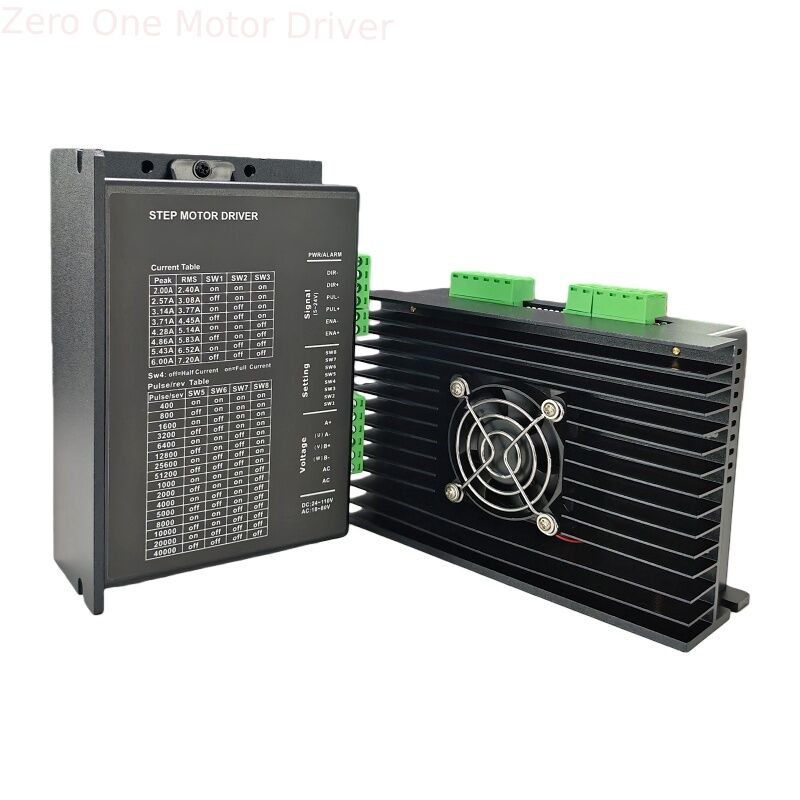 P860 DM860 Stepper Motor Driver With Fan Pulse / IO Microstep 2.4-7.2A Open Loop Hybrid Digital For 57,86 Motor Nema23 Nema34 Motor For CNC Machine 
