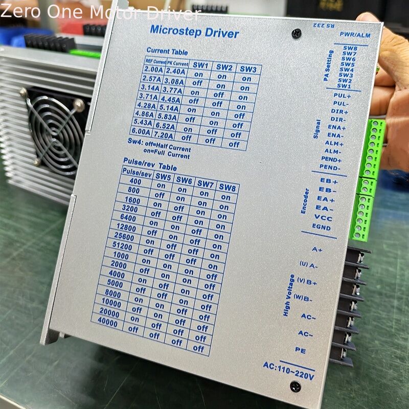 DM3722 3-phase High Voltage Stepper Motor Driver 110V-240V 7.2A for CNC Machines and Nema34/Nema42 Motors