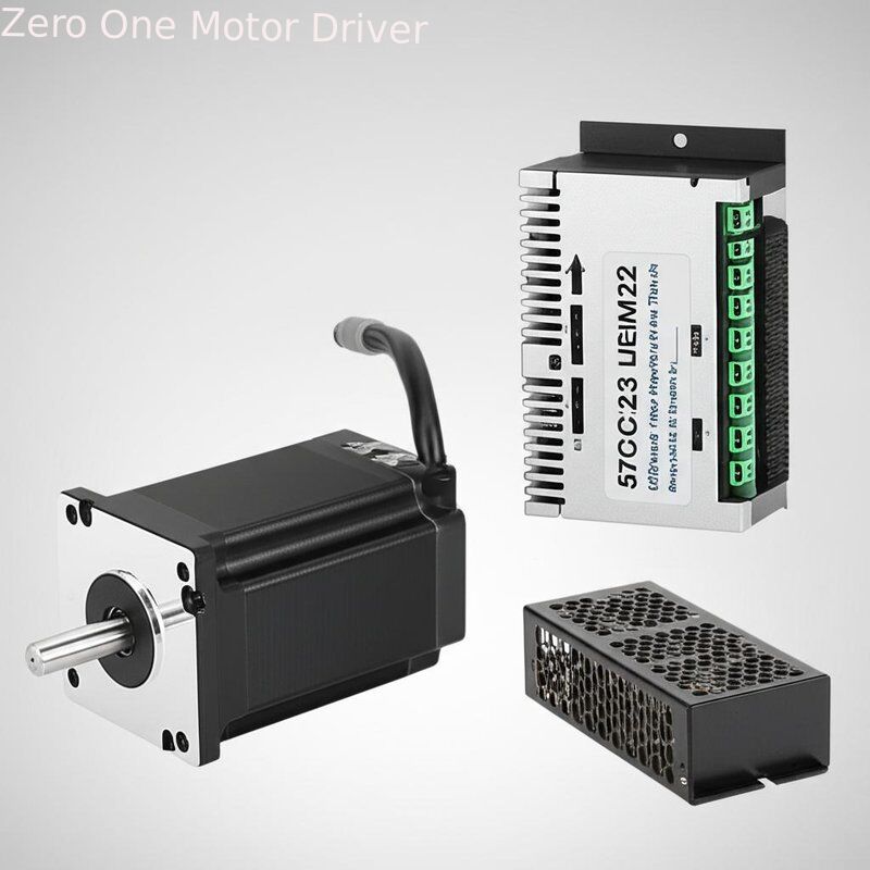 57CM23 Nema23 Stepper Motor Kit with DM542 Driver 2.3Nm Holding Torque 4.2A Peak Current and 25600 Steps Subdivision for CNC Machines