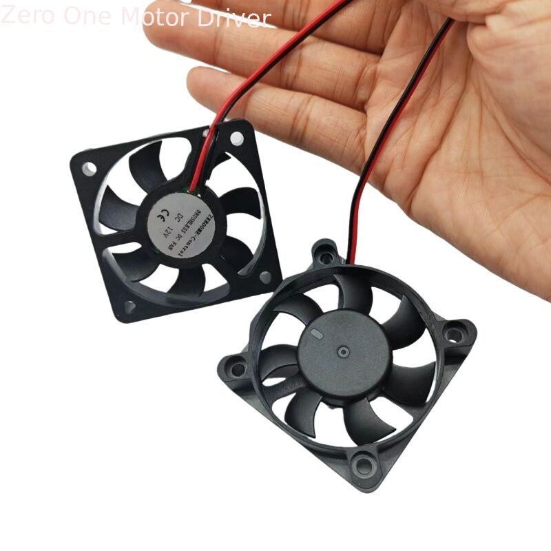 Mini cooling fan DC12V with 60mm×60mm mounting holes and 30,000 hours service life for stepper drivers