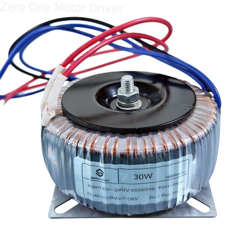 Factory Custom Pure Copper 30W 50W Toroidal Transformer 110V 220V 230V 240V To 9V 12V 15V 18V 24V 36V 48V 60V For Stepper Motors