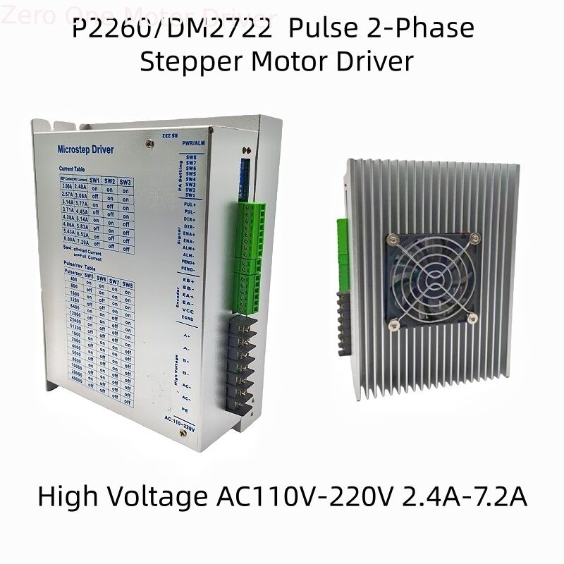 2P2260 HB2260 2-phase 3XP2260 HB3722 3-phase Pulse High Voltage 110V-240V Stepper Driver For 86 110 130 Nema42 Motor CNC Machine