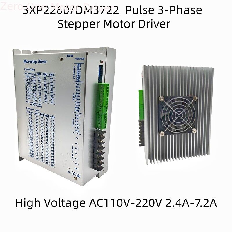 2P2260 HB2260 2-phase 3XP2260 HB3722 3-phase Pulse High Voltage 110V-240V Stepper Driver For 86 110 130 Nema42 Motor CNC Machine
