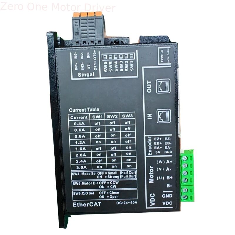 Bus-type Comminucation Ethercat 2-phase 42 Nema17 Closed-loop Stepper Motor driver EC42 DC24V-50V 3A
