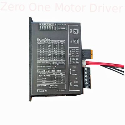 EC57 Ethercat Communication Bus Open Loop 2 phase Stepper Motor Driver For Nema23 Nema34 57 86 Motor Controller